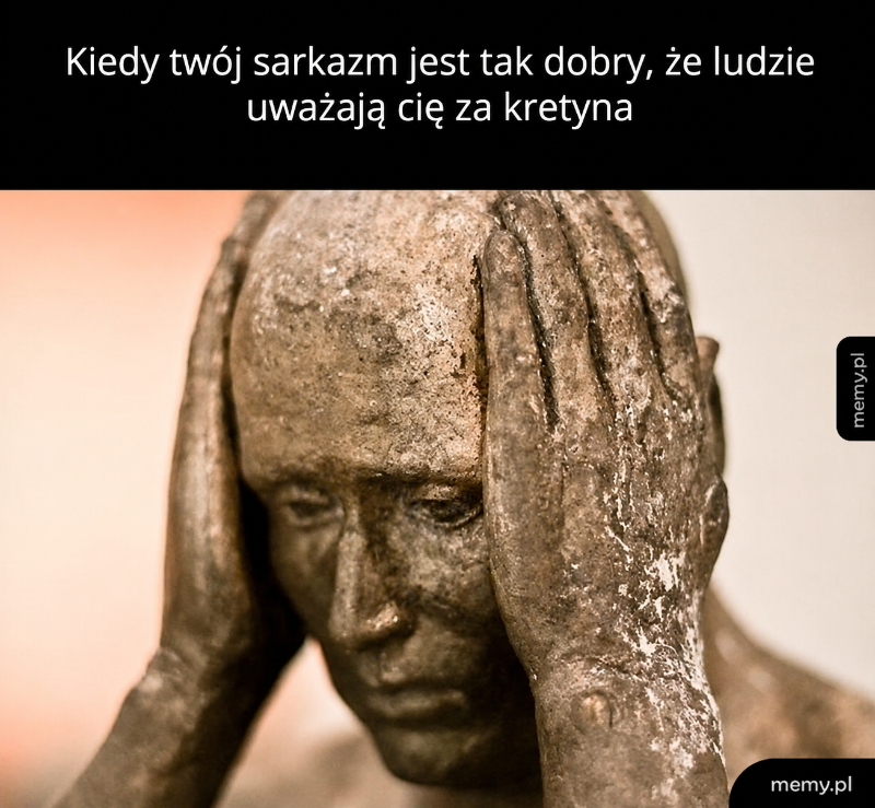 Sarcasm level: mistrz. Zrozumienie level: 0