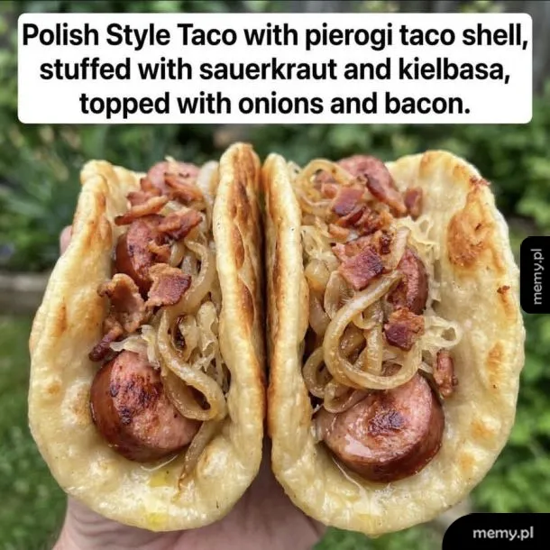 Polish style taco