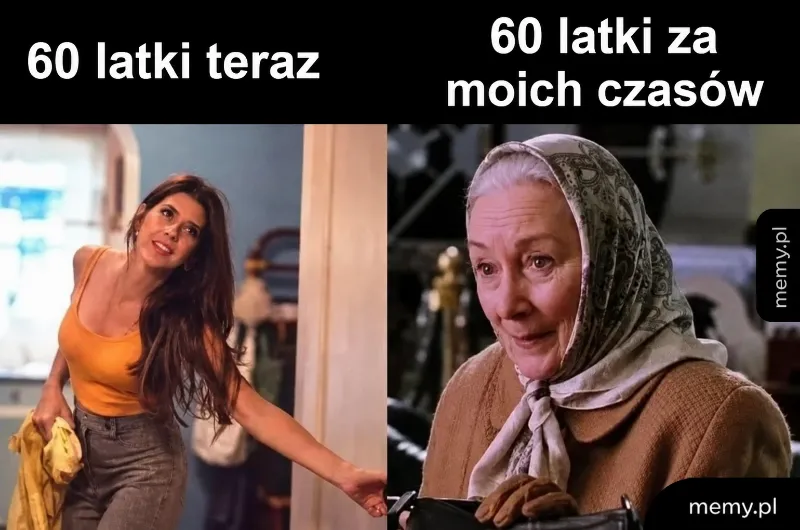 Porównanie dwóch kobiet w różnym wieku, jedna młoda, druga starsza.