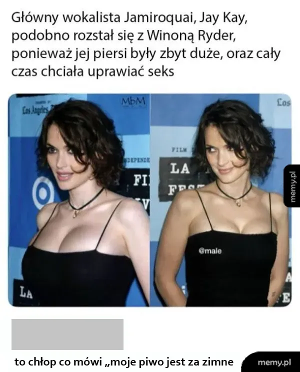 Dwie kobiety na czerwonym dywanie, jedna z dużymi piersiami.