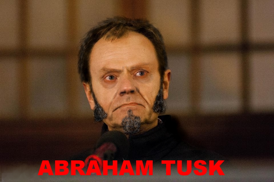 Donald Tusk jak Lincoln UE