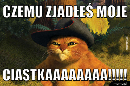 CZEMU ZJADŁEŚ MOJE  CIASTKAAAAAAAA!!!!!