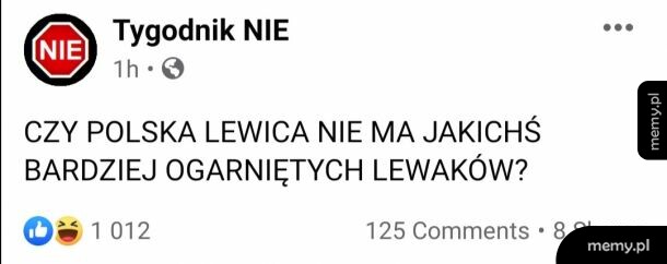 Nawet tygodnik Nie jedzie po lewicy xD