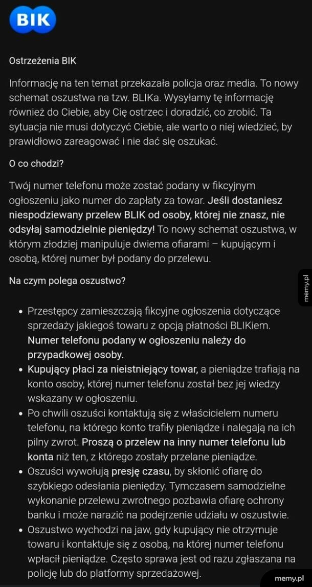 Ciekawy sposób na oszustwo