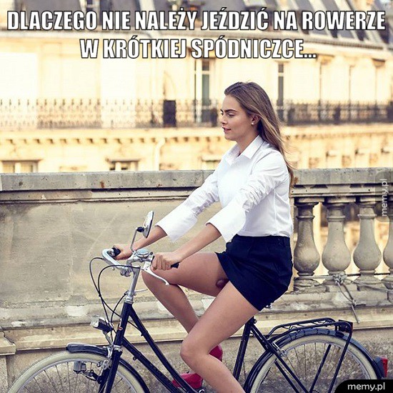 Nie zakładaj mini na rower